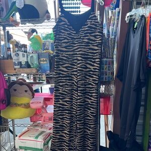 Stylish Zebra Print Jumpsuit
